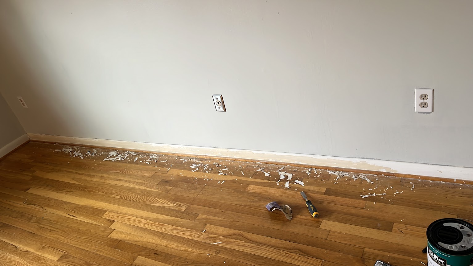 Baseboard painting